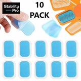 Replacement Gel Pads 10 Pack for Electric Abs Muscle Stimulator Devices - Brace Professionals -