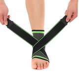 Ankle Sleeve - Compression Support Brace - Adjustable Stabilizer Straps - Brace Professionals -