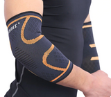 Elbow Brace - Compression Support Sleeve ~ Pain Relief! - Brace Professionals - Orange / S/M