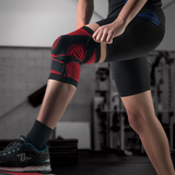 Knee & Patella Stabilizer Compression Sleeve Brace - Adjustable Straps - Brace Professionals -