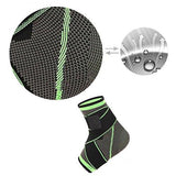 Ankle Sleeve - Compression Support Brace - Adjustable Stabilizer Straps - Brace Professionals -