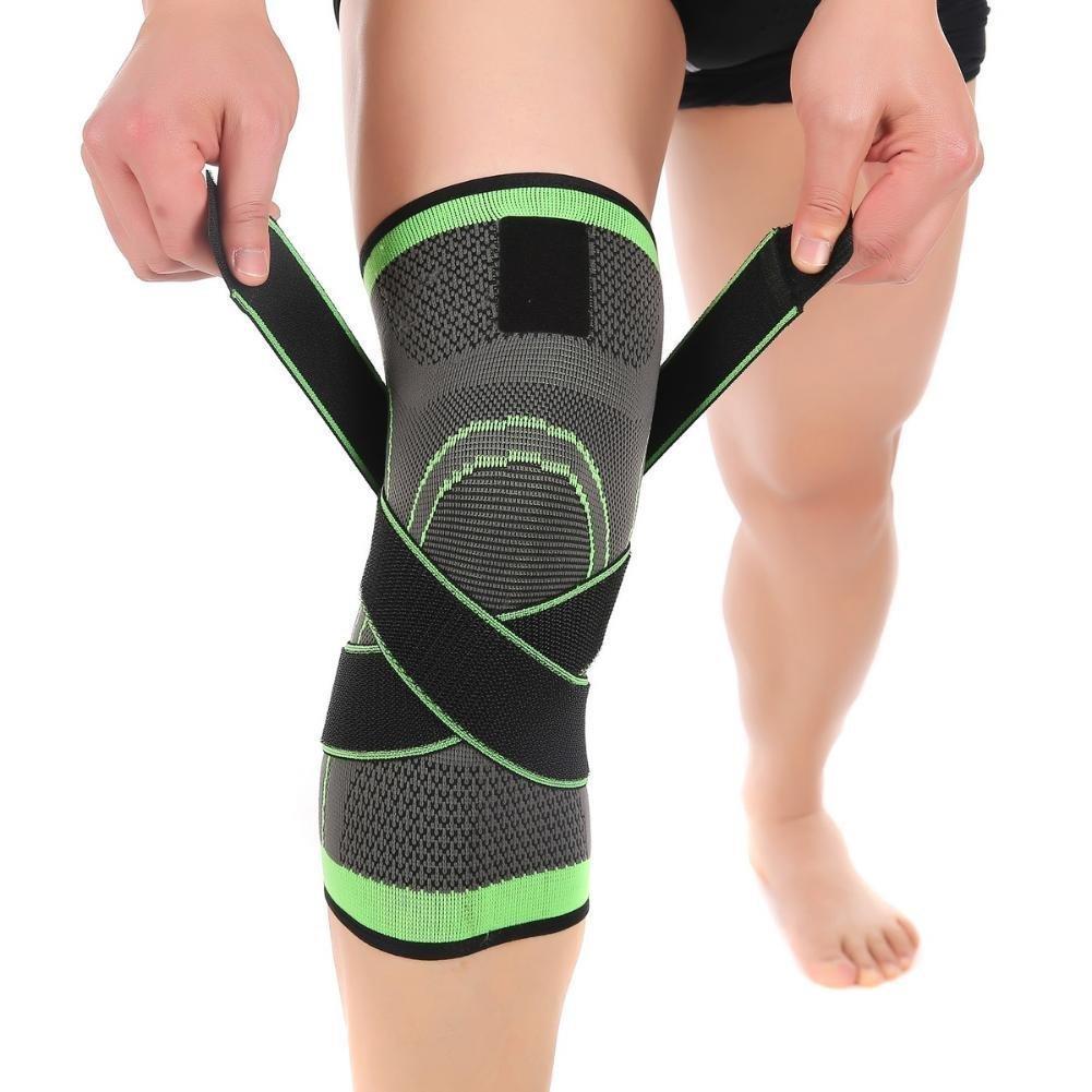 Sourcemax Unisex Knee Brace Sleeve Patella Support Stabilizer, Green, XXL 