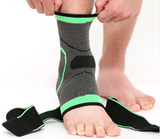 Ankle Sleeve - Compression Support Brace - Adjustable Stabilizer Straps - Brace Professionals -