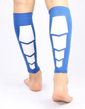 Calf Compression Shin Splint Sleeves - Reduce Swelling & Increase Blood Flow! - Brace Professionals - Medium / Blue