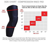 Padded Compression Knee Sleeves - Basketball, Wrestling & Volleyball HexPads! - Brace Professionals -