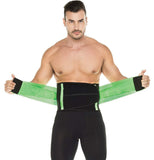 Waist Trainer for Men - Sweat Belt - Burn Stomach Fat! - Brace Professionals - Small / Green