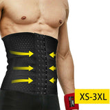 Premium Waist Trainer for Men - 3 Adjustable Hooks - Brace Professionals - 