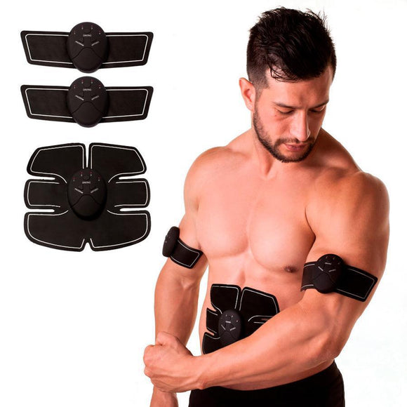 Fat Burn Ab Workout Muscle Stimulator - Brace Professionals - Full Set (3 controllers + 1 Abs Piece + 2 Arm/Leg Staps)