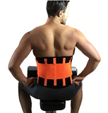 Waist Trainer for Men - Sweat Belt - Burn Stomach Fat! - Brace Professionals - Large / Orange