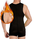 Men's Waist Training Zippered Sauna Vest - Burn Fat & Tone Up Fast! - Brace Professionals - 