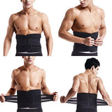 Waist Trainer for Men - Sweat Belt - Burn Stomach Fat! - Brace Professionals - Small / Black