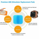 Replacement Gel Pads 10 Pack for Electric Abs Muscle Stimulator Devices - Brace Professionals - 