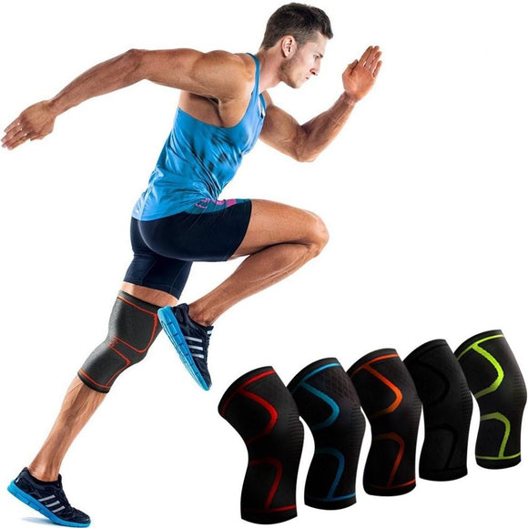 Knee Brace - Compression Support Sleeve ~ Lift and Rise! - Brace Professionals - Blue / Medium / Single