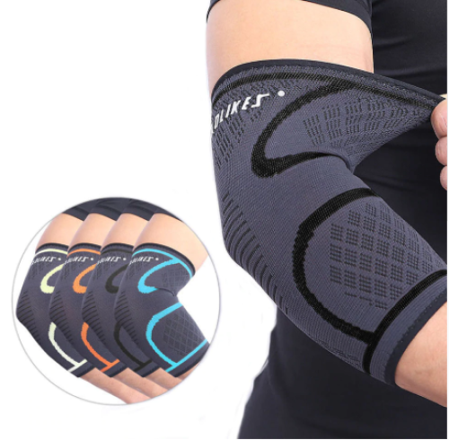 Elbow Brace - Compression Support Sleeve ~ Pain Relief! - Brace Professionals - Black / S/M