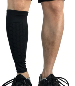 Calf Compression Sleeve Guards - Shin Splints & Calf Pain Relief - Brace Professionals - Medium / Green / Single