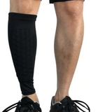 Calf Compression Sleeve Guards - Shin Splints & Calf Pain Relief - Brace Professionals - Medium / Black / Single
