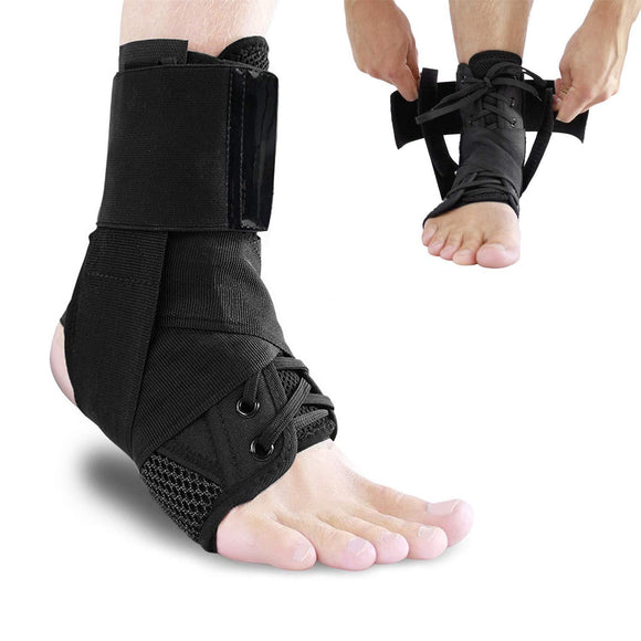 Ankle Lace Up Brace with Adjustable Support Straps - Brace Professionals - XS/S
