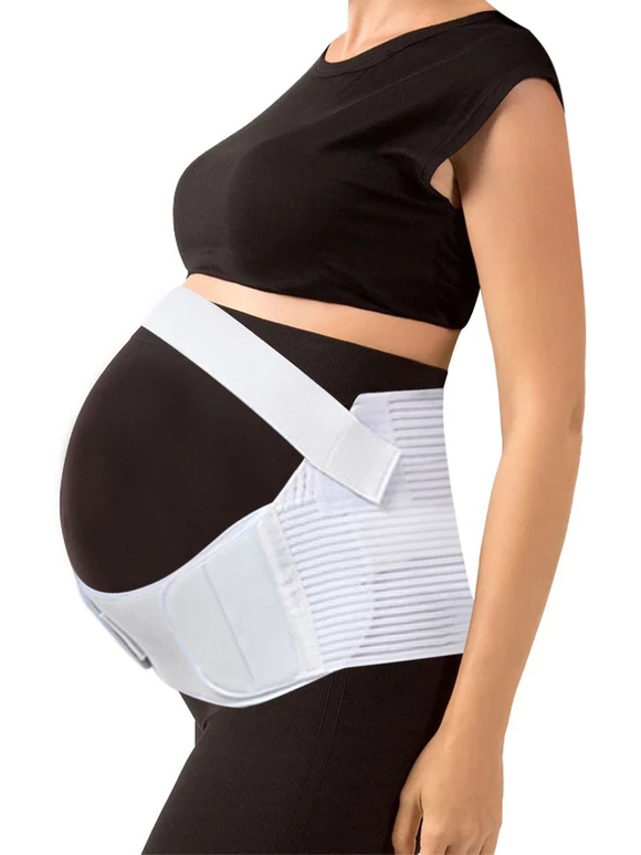 Premium Maternity Belt ~ Pregnancy Support - Brace Professionals - S/M / White