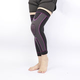Long Compression Leg Sleeve & Knee Support Stabilizer Brace - Brace Professionals - Medium / Pink