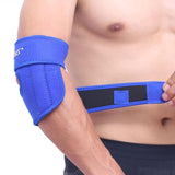 Elbow Support Brace with Adjustable Stabilizer Straps - Brace Professionals - Blue