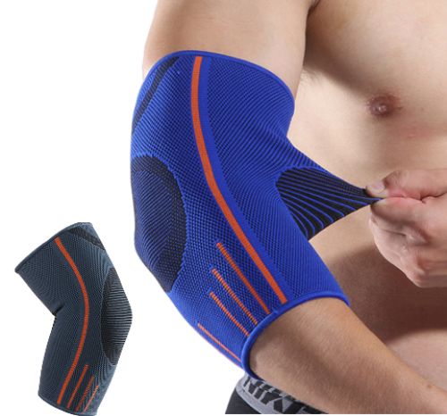 Elbow Compression Support Sleeve -  Arthritis & Tendonitis Brace - Brace Professionals - Small / Blue