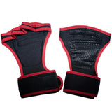Padded Weightlifting Hand Grips - Brace Professionals - M / Red