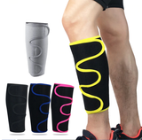 Calf Compression Sleeve Wraps - Reduce Shin Splint Swelling & Increase Blood Flow! - Brace Professionals - Yellow