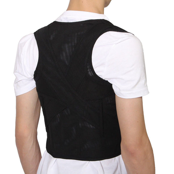 Supportive Back Brace - Lower Back Support ~ Improve Posture! - Brace Professionals - Small / Black