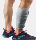 Calf Compression Sleeve Wraps - Reduce Shin Splint Swelling & Increase Blood Flow! - Brace Professionals - Grey