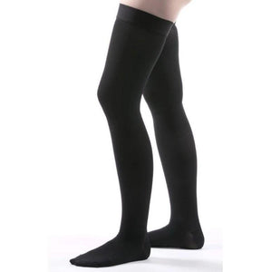 Thigh High Compression Socks - 30-40 mmHg Support Stockings - Brace Professionals - XXL / Black