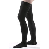 Thigh High Compression Socks - 30-40 mmHg Support Stockings - Brace Professionals - S/M / Black