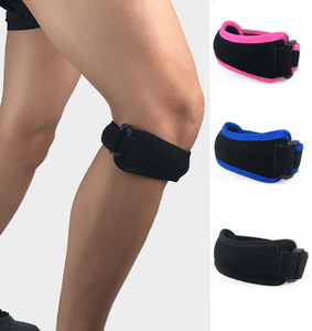 Patellar Tendon Meniscus Stabilizer Brace - Patella Knee Strap KT - Brace Professionals - One Size / Black / Single