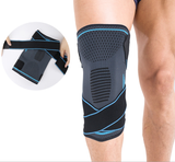 Knee Brace - Compression Sleeve ~ Meniscus Patella Support! - Brace Professionals - Medium / Blue