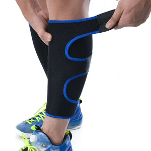 Calf Compression Sleeve Wrap - Reduce Shin Splint Swelling & Increase Blood Flow! - Brace Professionals - Blue