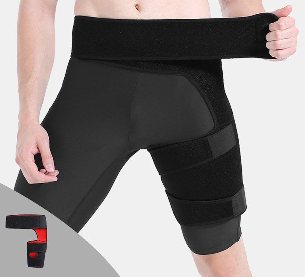 Hip Brace Thigh Compression Sleeve | Hip Sciatica Pain Relief Device Brace  | Hamstring & Groin Compression Sleeve Wrap for Sciatic Nerve Relief | Hip