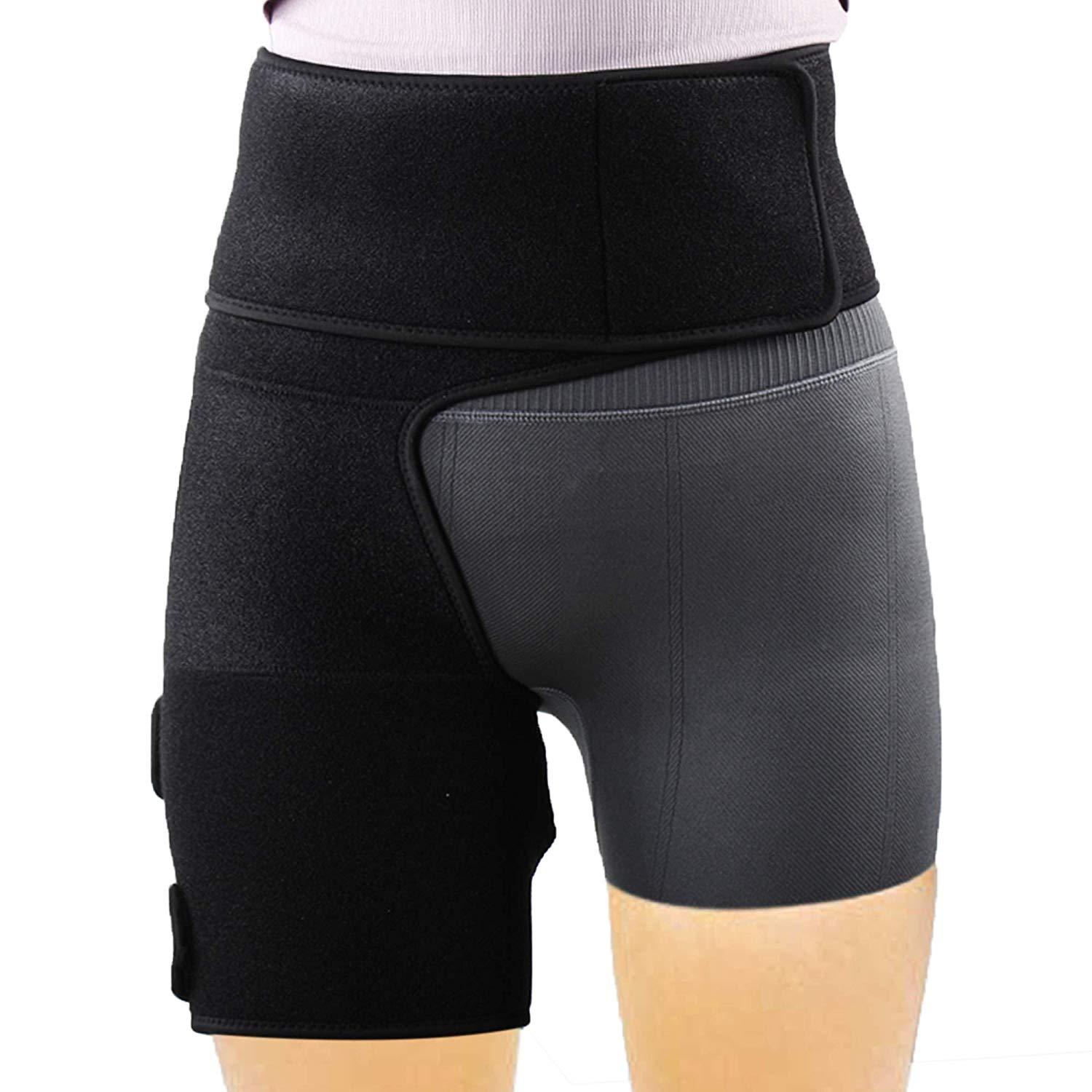Hip Brace Thigh Hamstring Compression Sleeve Groin Hip Pain Relief