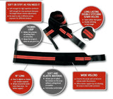 Weightlifting  Workout Wrist Wraps with Lifting Straps - Brace Professionals - 