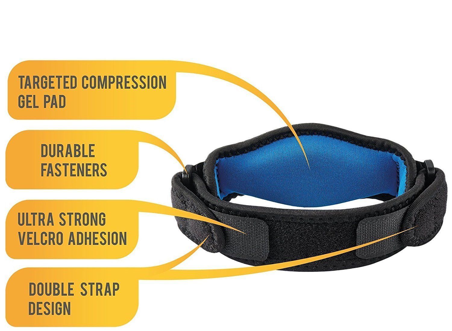 Elbow Gel Brace Compression Band & Forearm Strap for Tennis & Golfers –  Brace Professionals