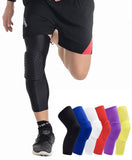 Padded Compression Knee Sleeves - Basketball, Wrestling & Volleyball HexPads! - Brace Professionals - Small / Black