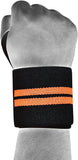 Weightlifting  Workout Wrist Wraps with Lifting Straps - Brace Professionals - Orange