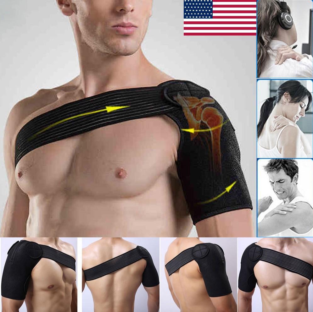 Double Shoulder Brace Support Torn Rotator Cuff Compression Sleeve Pain  Relief – Skylatus Property Capital