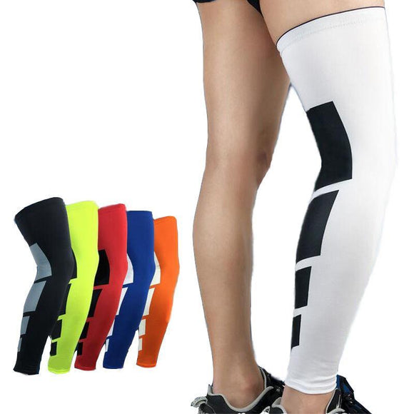 Full Leg Thigh High Compression Stockings - Brace Professionals - Medium / White