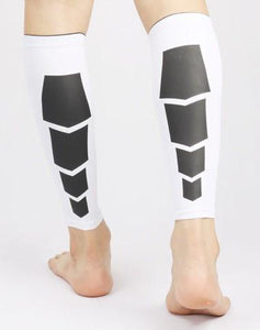 Calf Compression Shin Splint Sleeves - Reduce Swelling & Increase Blood Flow! - Brace Professionals - Medium / White